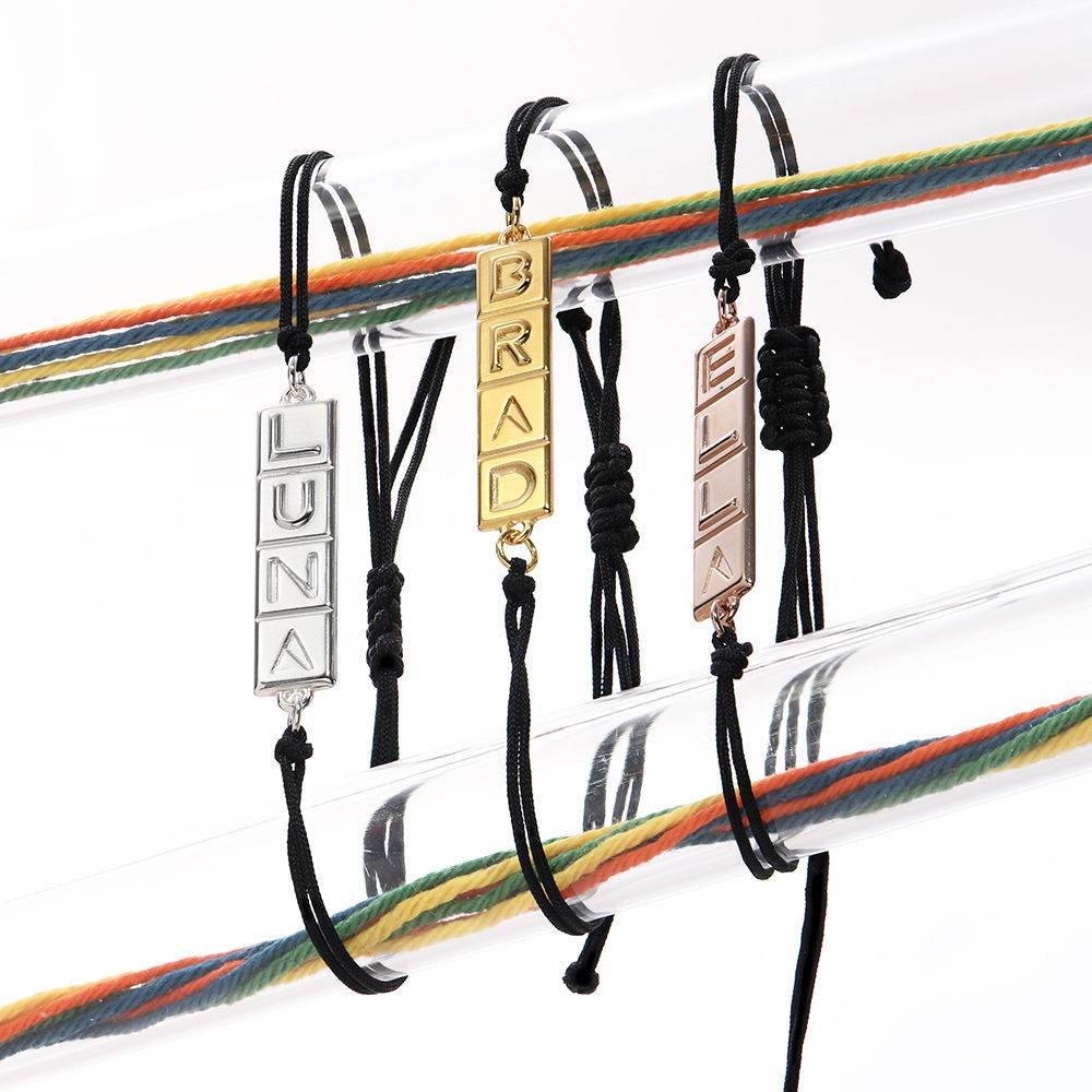 Domino™ Fyra-i-rad-armband i 18K guld vermeil produktbilder