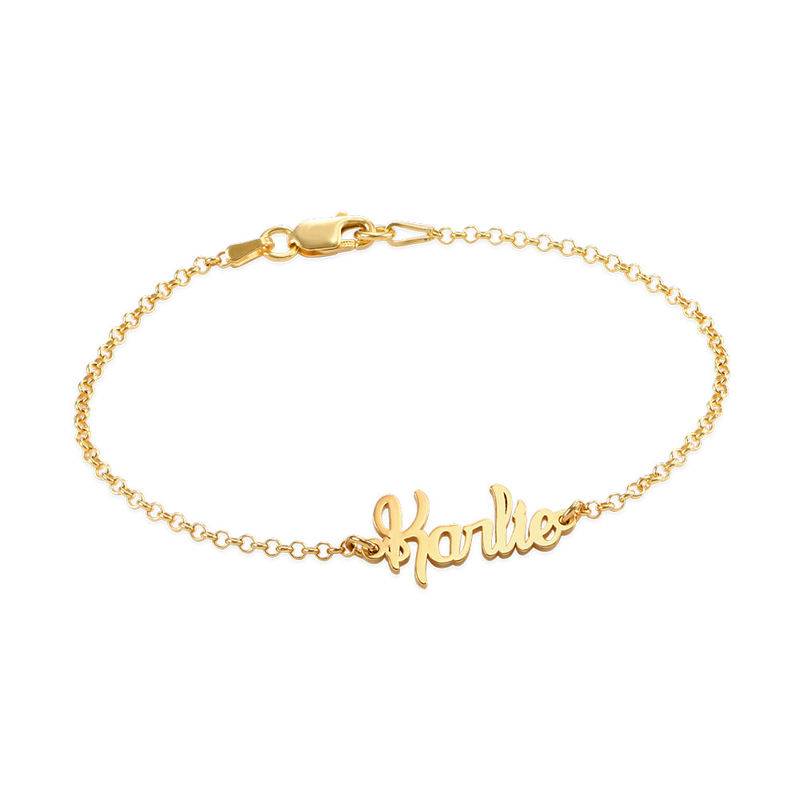 Tiny Bracelet with name in 18ct Gold Plating product photo
