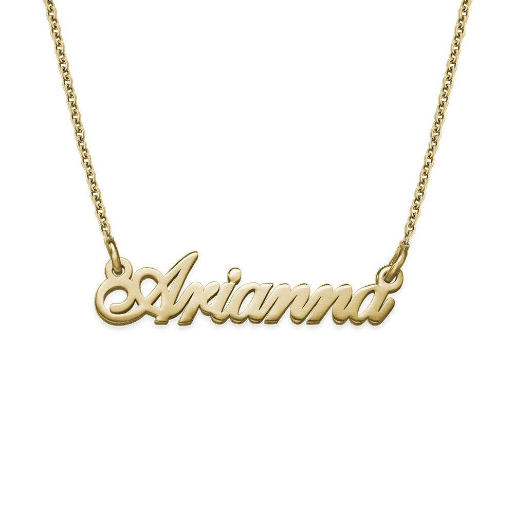 Tiny Classic Name Necklace In Extra Strength in 18k Gold Vermeil product photo