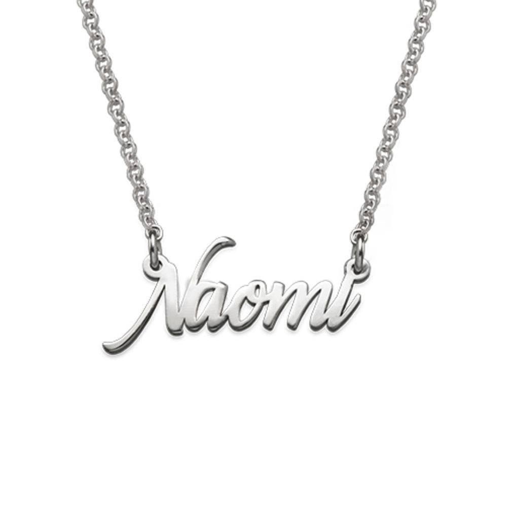 Tiny Name Necklace Extra Strength in Sterling Silver-1 product photo