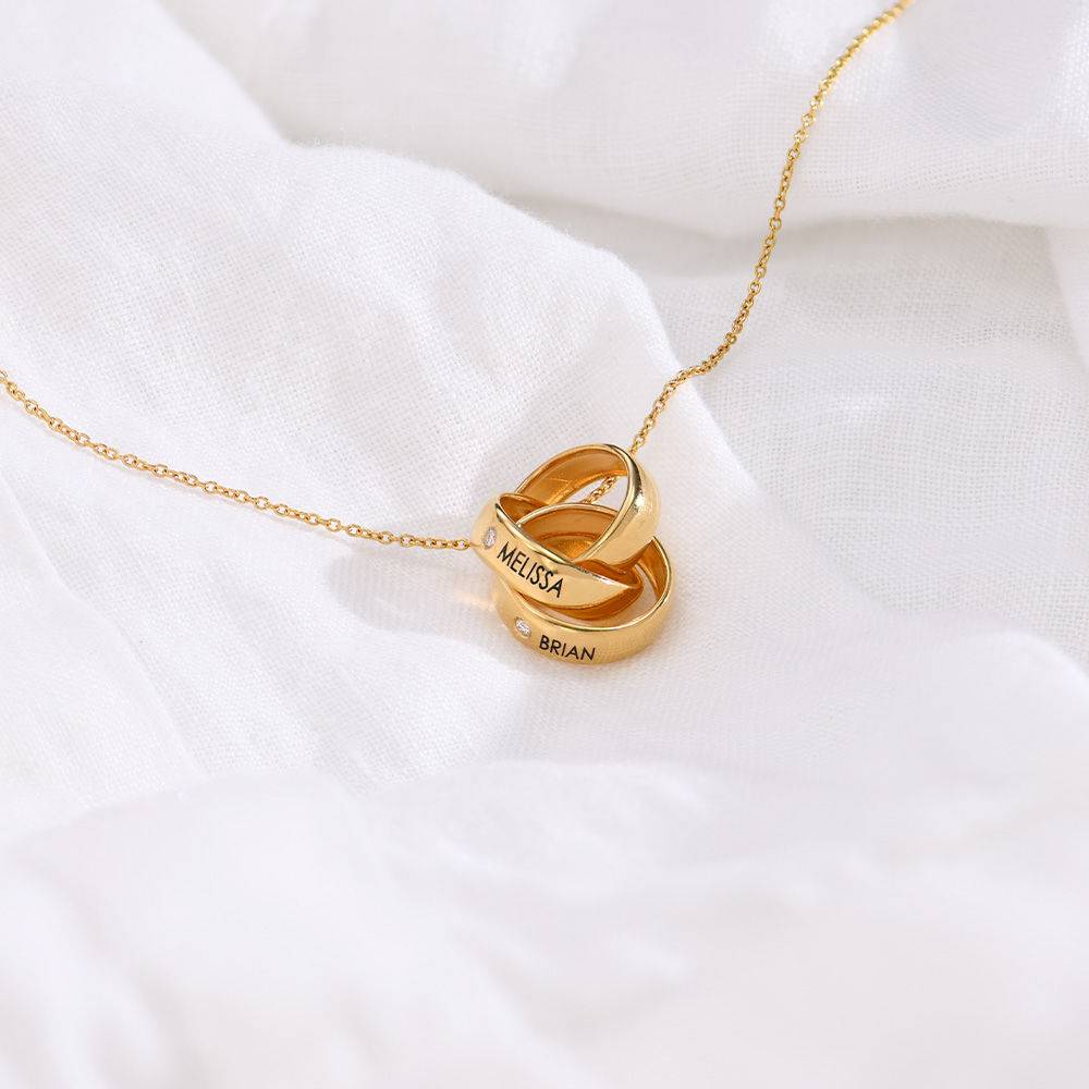 Eternal Diamond Necklace in 18k Gold Plating-2 product photo