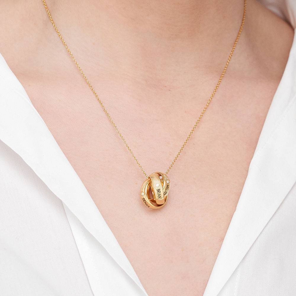 Eternal Diamond Necklace in 18ct Gold Plating-1 product photo