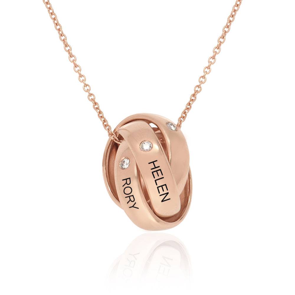 Eternal Diamond Necklace in 18ct Rose Gold Plating product photo