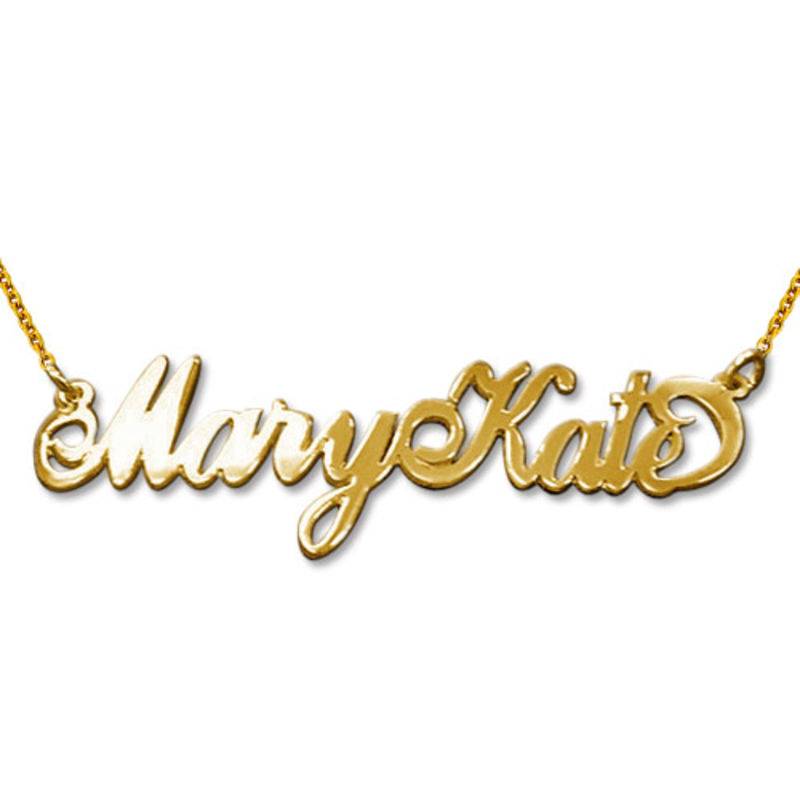 Two Capital Letters Gold-Plated Carrie Name Necklace product photo