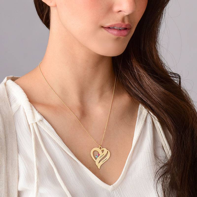 Two Hearts Forever One Necklace - 10ct Gold-6 product photo