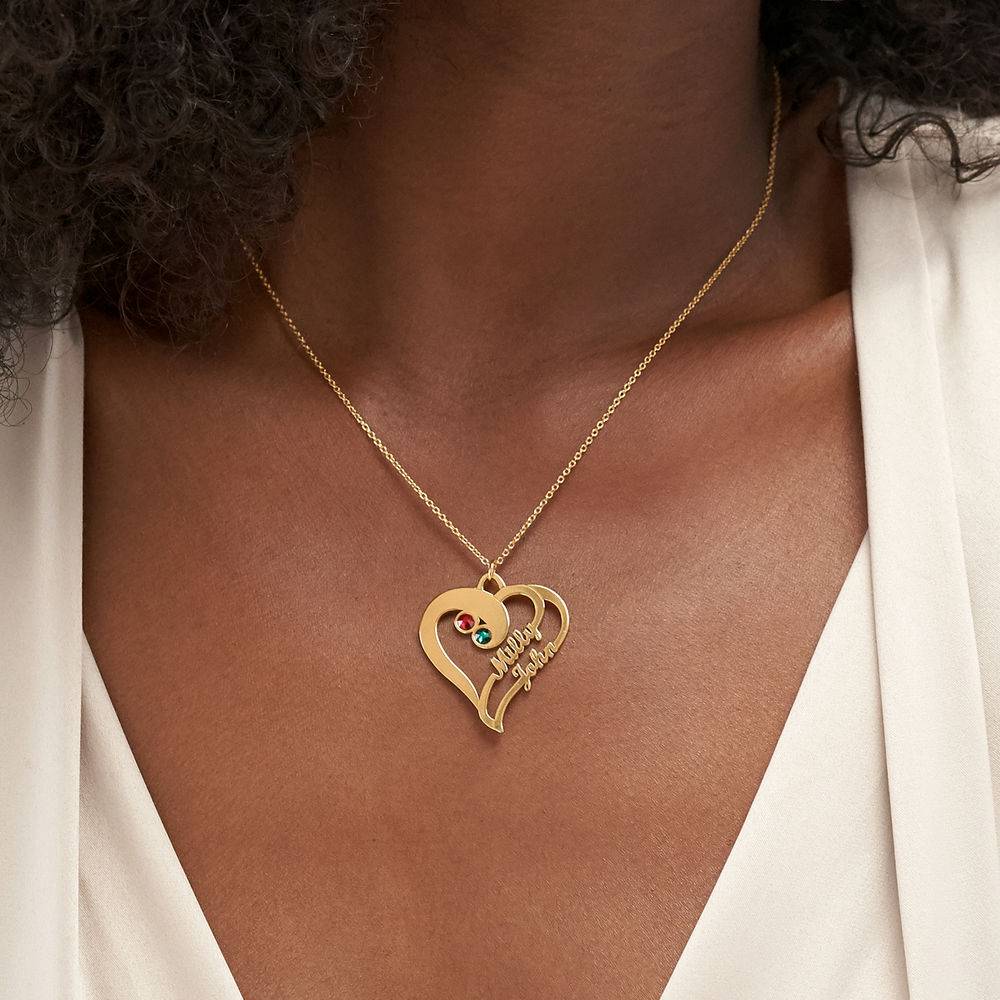 Two Hearts Forever One Necklace with in 18ct Gold Plating-2 product photo