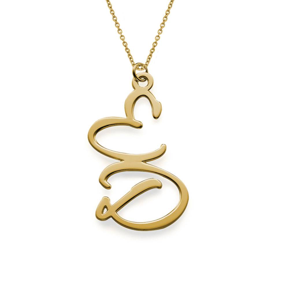Two Initial Necklace in 18K Gold Plating product photo