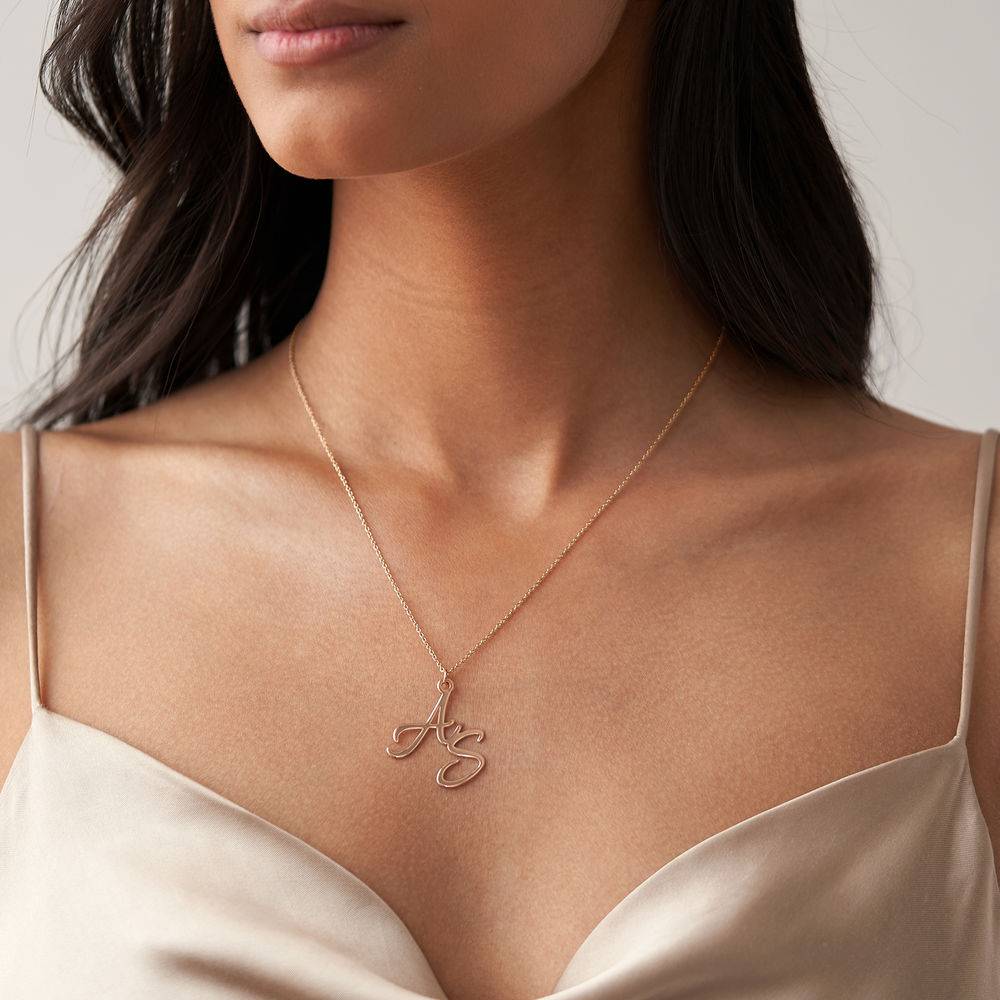 Petite Two Initial Necklace – Temelli Jewellery