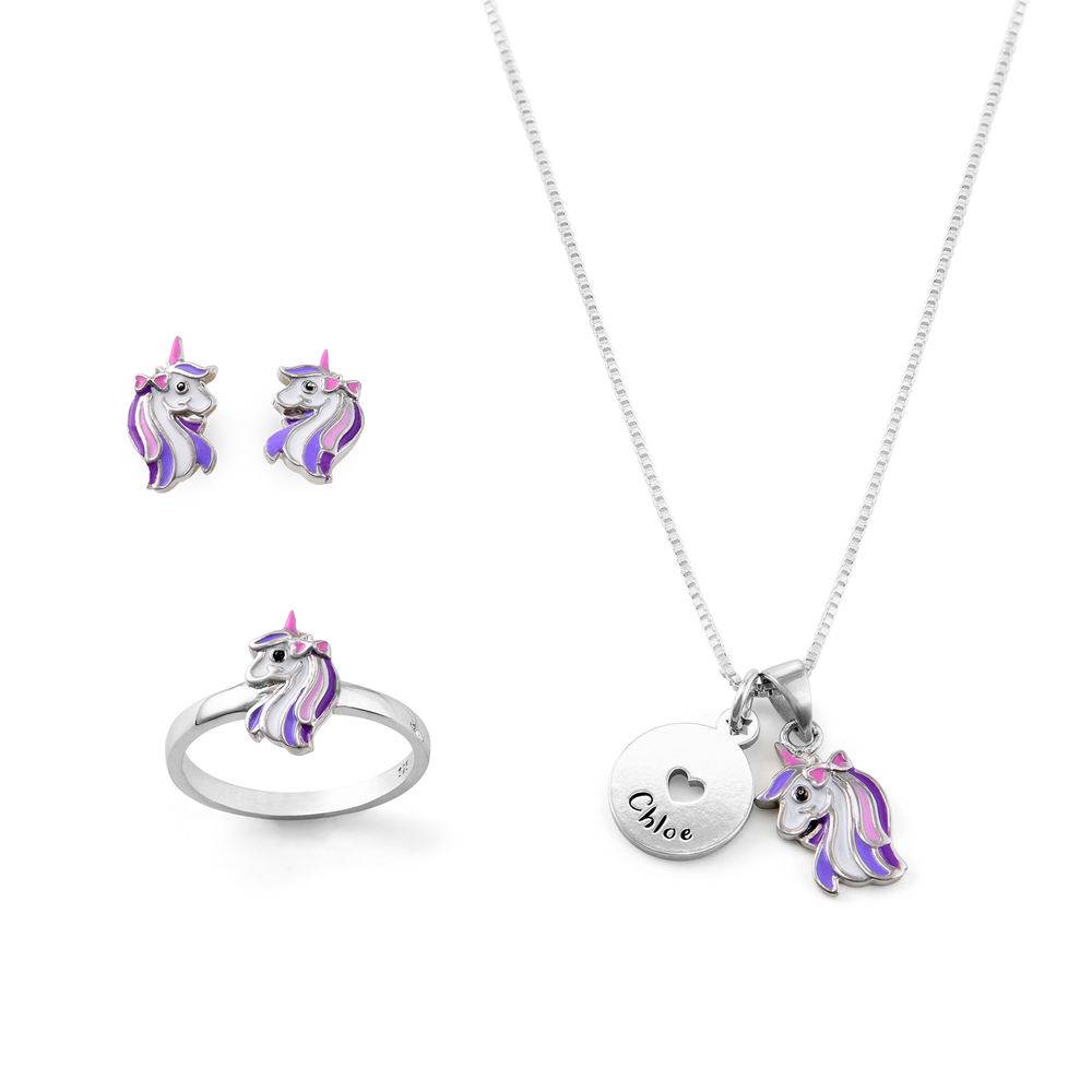 Unicorn Jewelry Set for Girls in Sterling Silver product photo