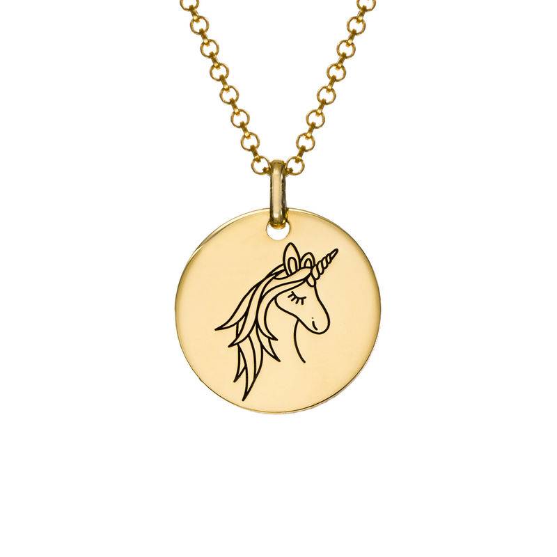 Unicorn Pendant Necklace in Gold Plating - MYKA
