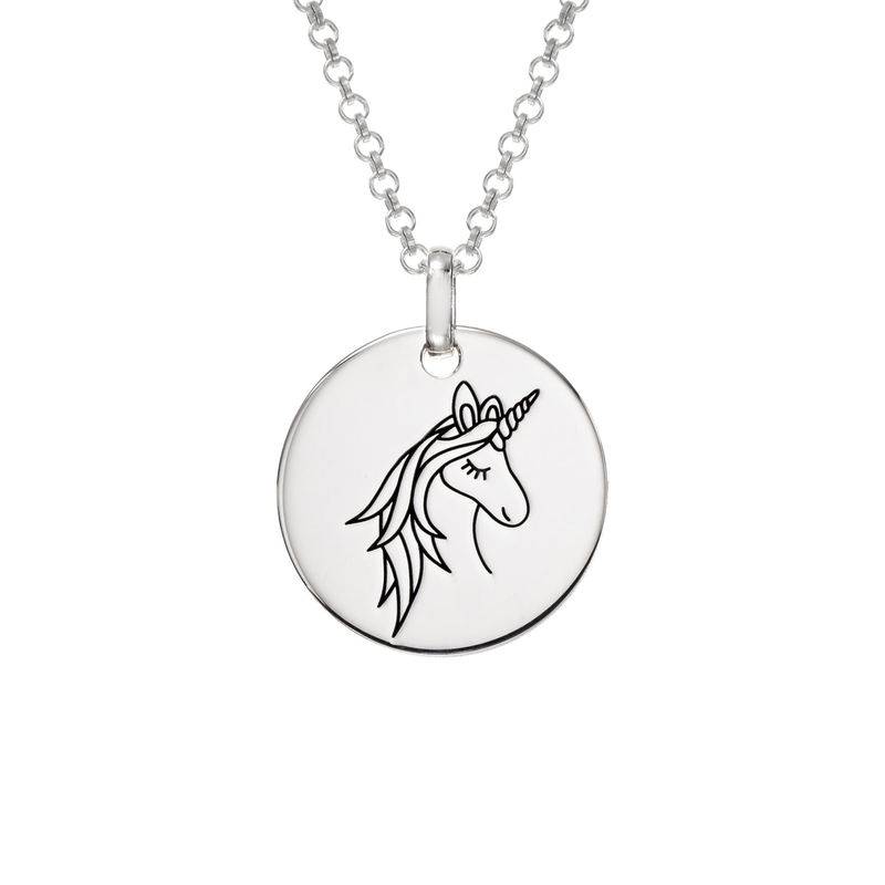 Colgante Unicornio en plata 925
