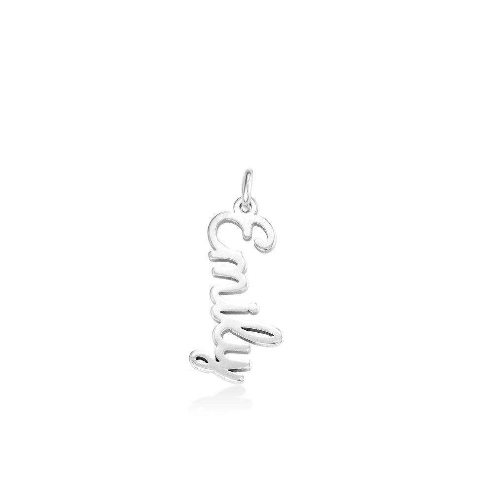 Vertical Name Pendant in Cursive in Sterling Silver product photo