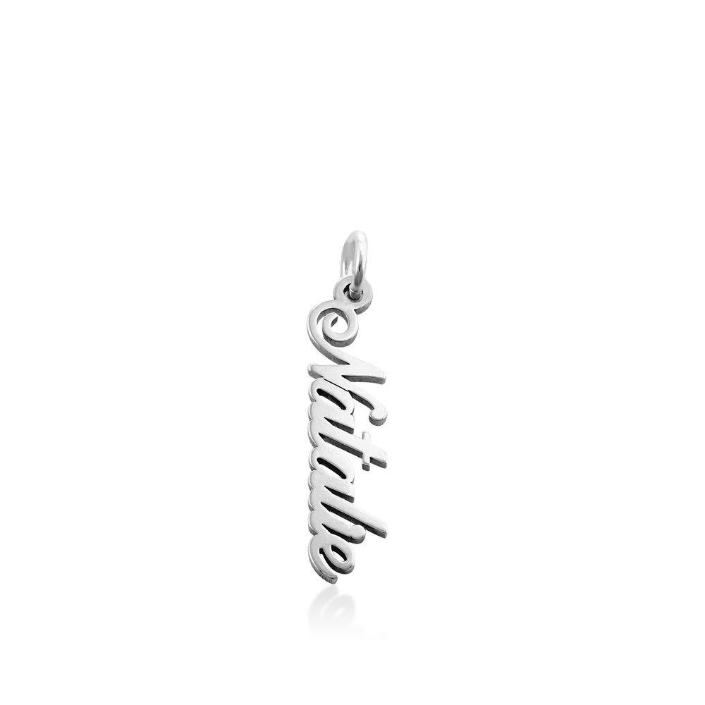 Vertical Name Pendant in Sterling Silver-1 product photo
