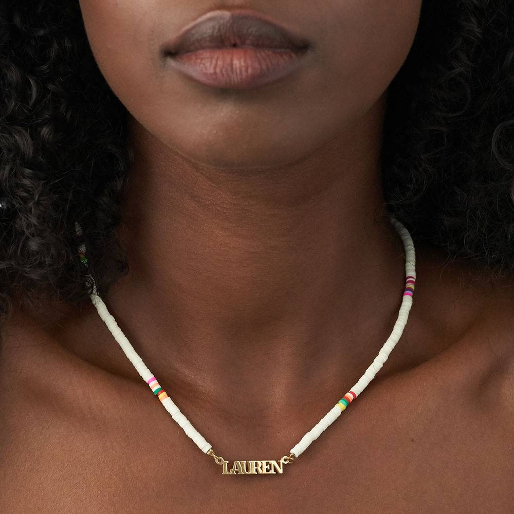 Schateiland Naam Ketting in Goud Plating-2 Productfoto