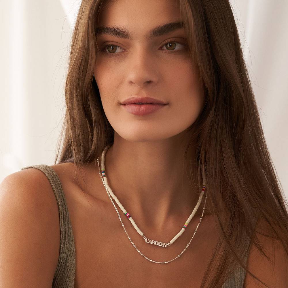 Schateiland Naam Ketting in Sterling Zilver-3 Productfoto