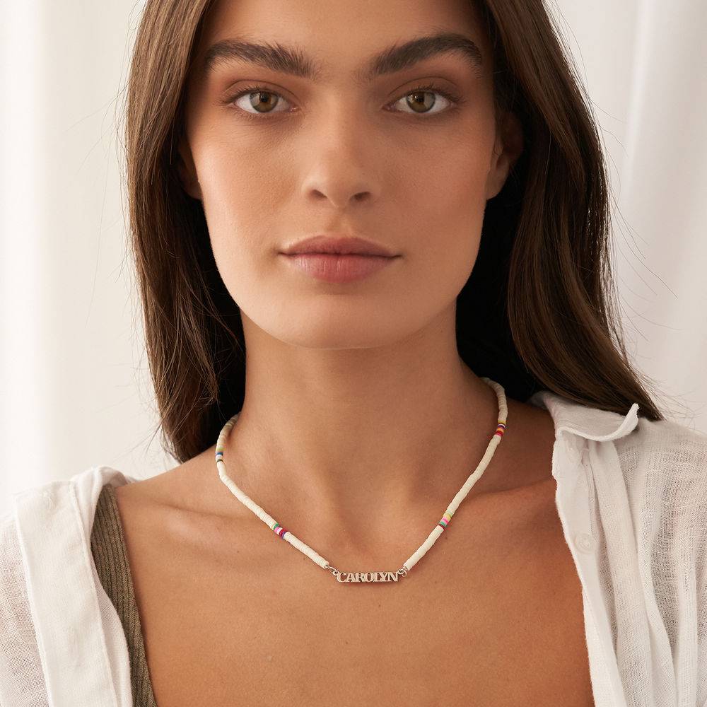 Schateiland Naam Ketting in Sterling Zilver-6 Productfoto