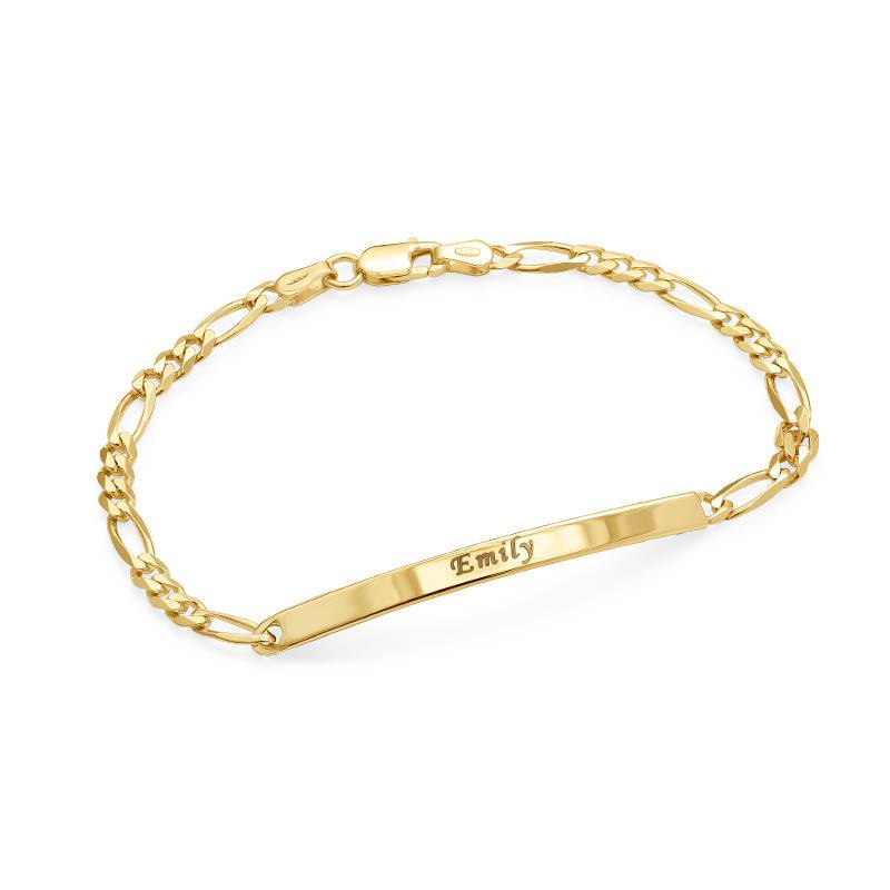 Women's ID Bracelet with Gold Plating-1 product photo