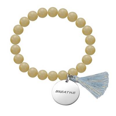 Yoga Jewellery - Engraved Om Bead Bracelet-2 product photo