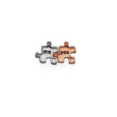 You & Me Puzzle Charm for Floating Locket product photo