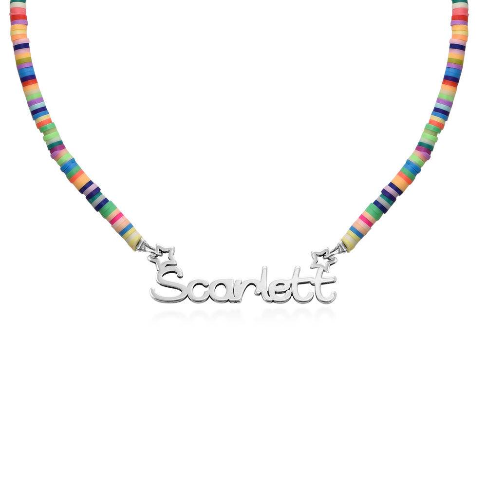 Rainbow Magic Girls Name Necklace in Sterling Silver