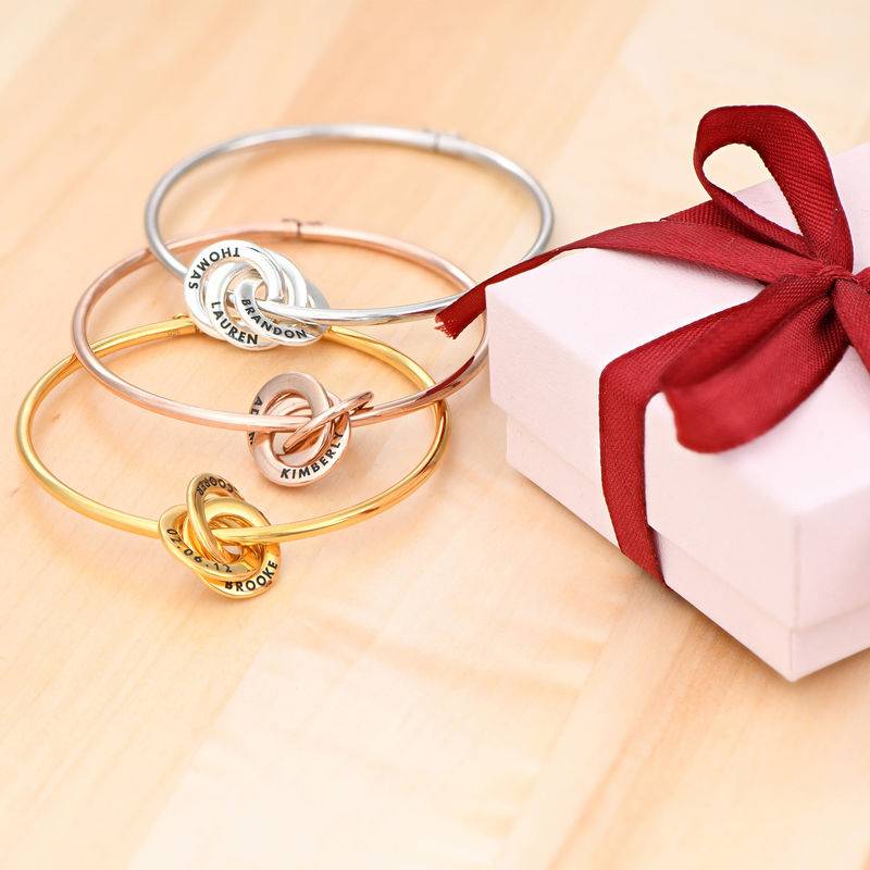 Russisk ring bangle armbånd i guld vermeil-2 produkt billede