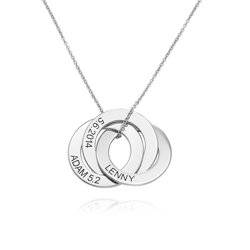 Russian Ring Necklace in 10k White Gold product photo