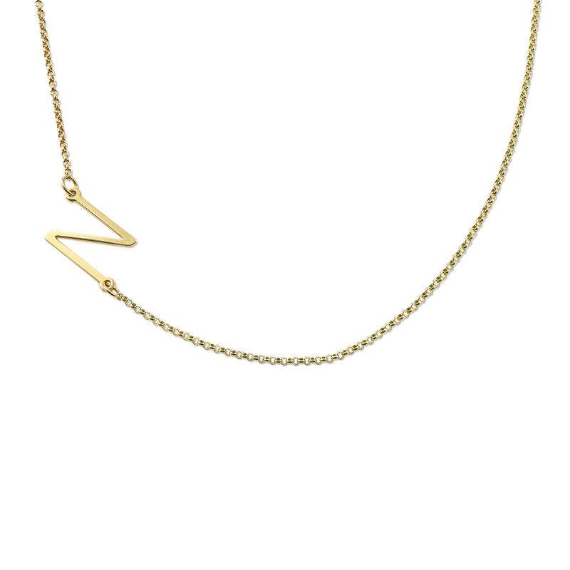 18ct Gold Plated Sideways Initial 