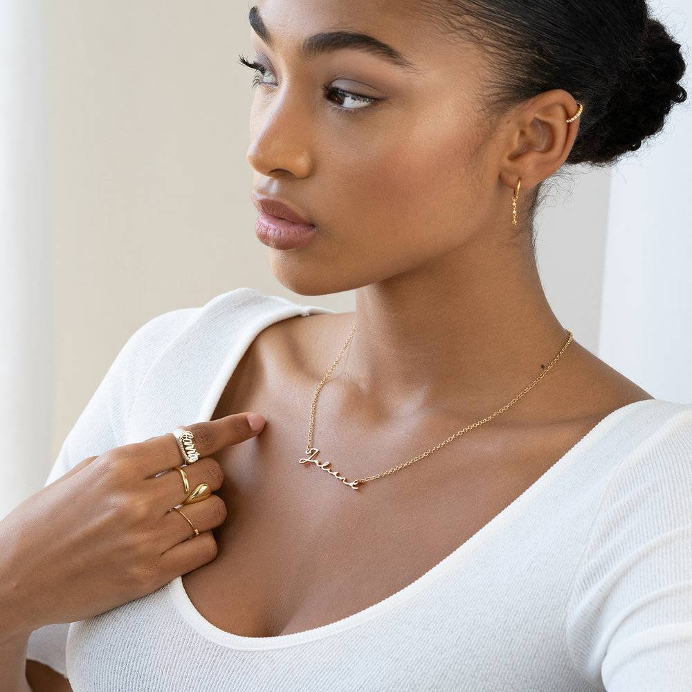 Signature Style Name Necklace - 10k Gold-5 produkt billede