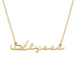 Click to enlarge Signature Style Name Necklace - Gold Plated