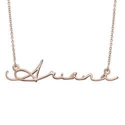 Signature Style Name Necklace - Rose Gold Plated