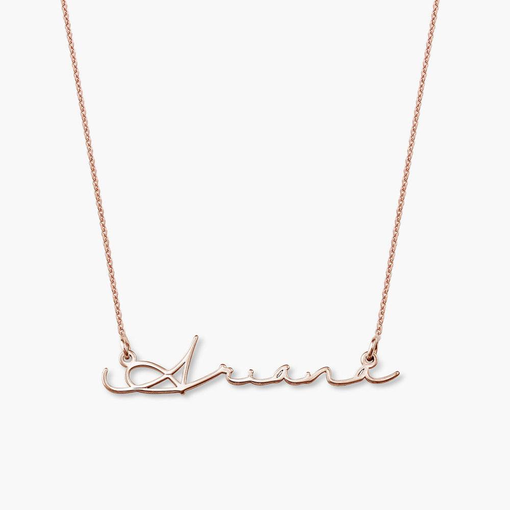Signature Style Name Necklace in Rose Gold Plated-2 produkt billede