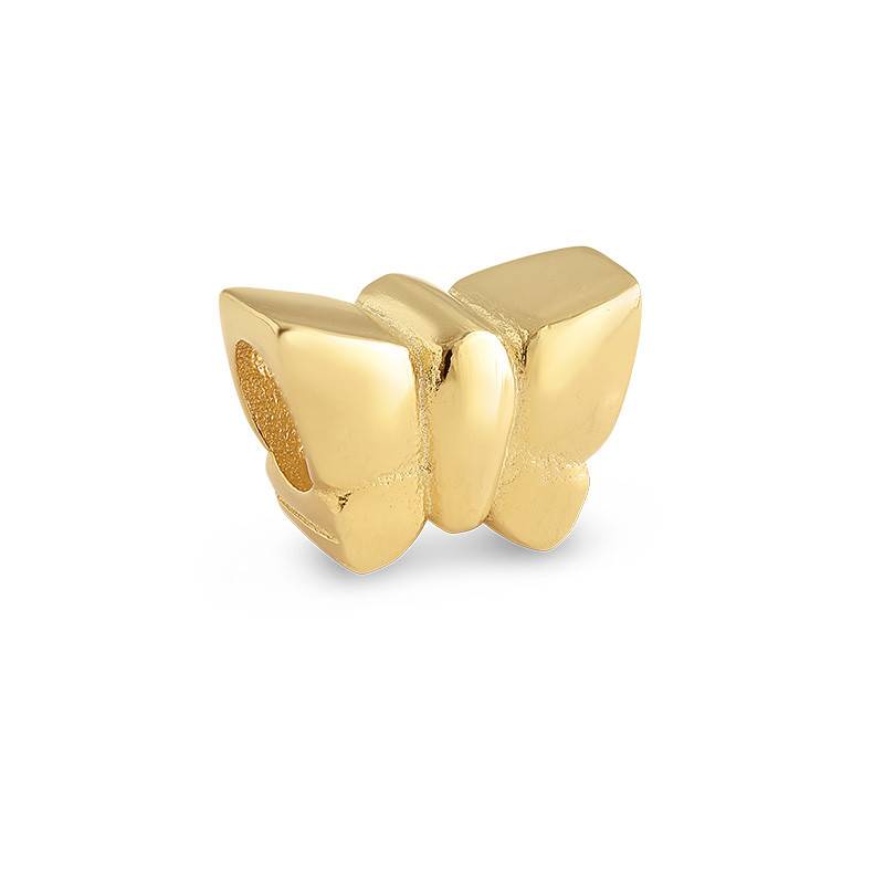 Silver Gold Plated Butterfly Bead product photo