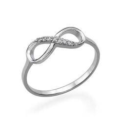 Cubic Zirconia Infinity Ring product photo