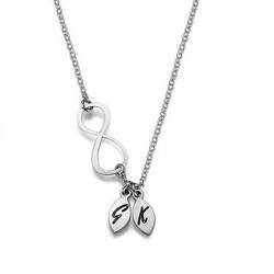 Initials Infinity Sign Necklace product photo