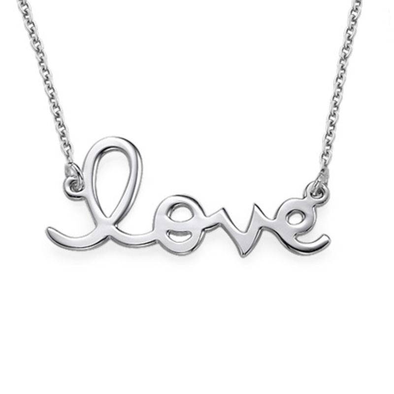 Love Necklace in Sterling Silver-1 product photo