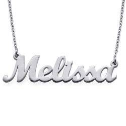 Silver Script Name Necklace product photo