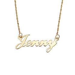 Hollywood Small Name Necklace in 14ctGold product photo