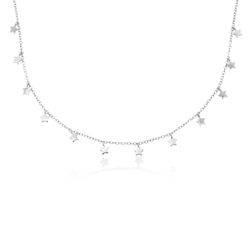 Star Choker necklace in Silver