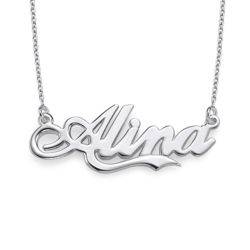 Personalised Silver “Coca Cola” Font Name Necklace product photo
