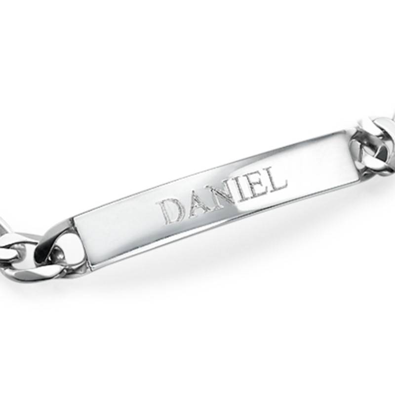 Sterling Silver Men's ID Bracelet-7 produkt billede