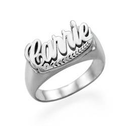 Sterling Silver Carrie Name Ring product photo