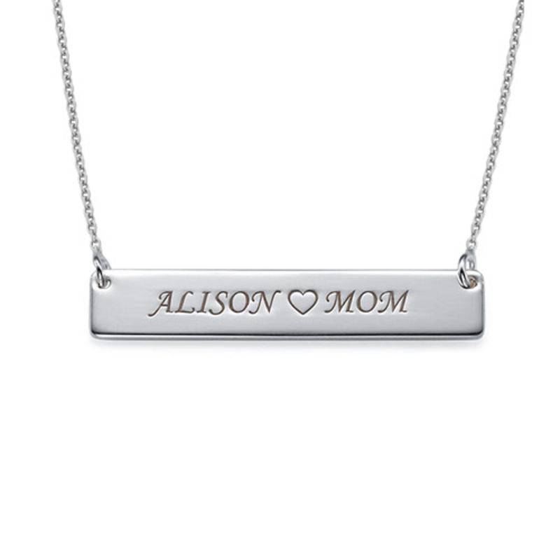 Nameplate Necklace in Sterling Silver-2 product photo