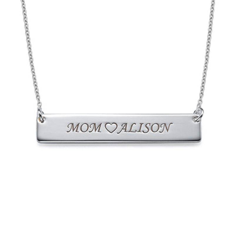 Nameplate Necklace in Sterling Silver-3 product photo