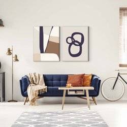 Strokes and Circles Gallery Wall on Canvas product photo