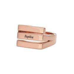 The Trio Ring in 18K Rose Gold Plating product photo