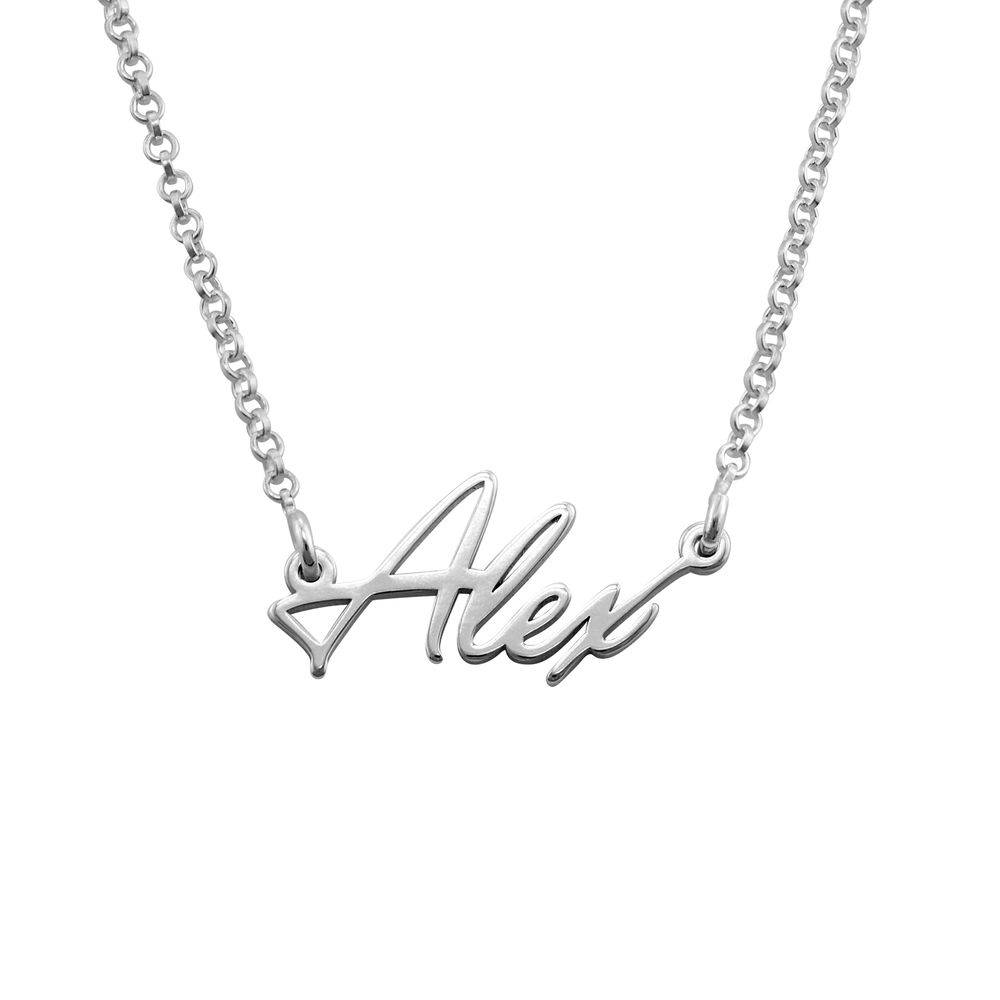 Tiny Sterling Silver Name Necklace product photo