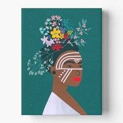 Tribal Lady Canvas Wall Art product photo