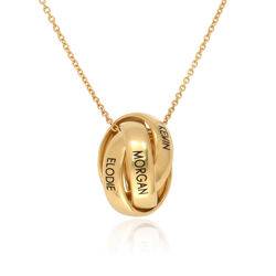 Trinity Necklace in 18k Gold Vermeil product photo