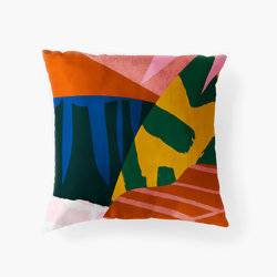 Tropicalia - Colorful Abstract Decorative Throw Pillow product photo