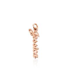 Vertical Name Pendant in Rose Gold Plated product photo